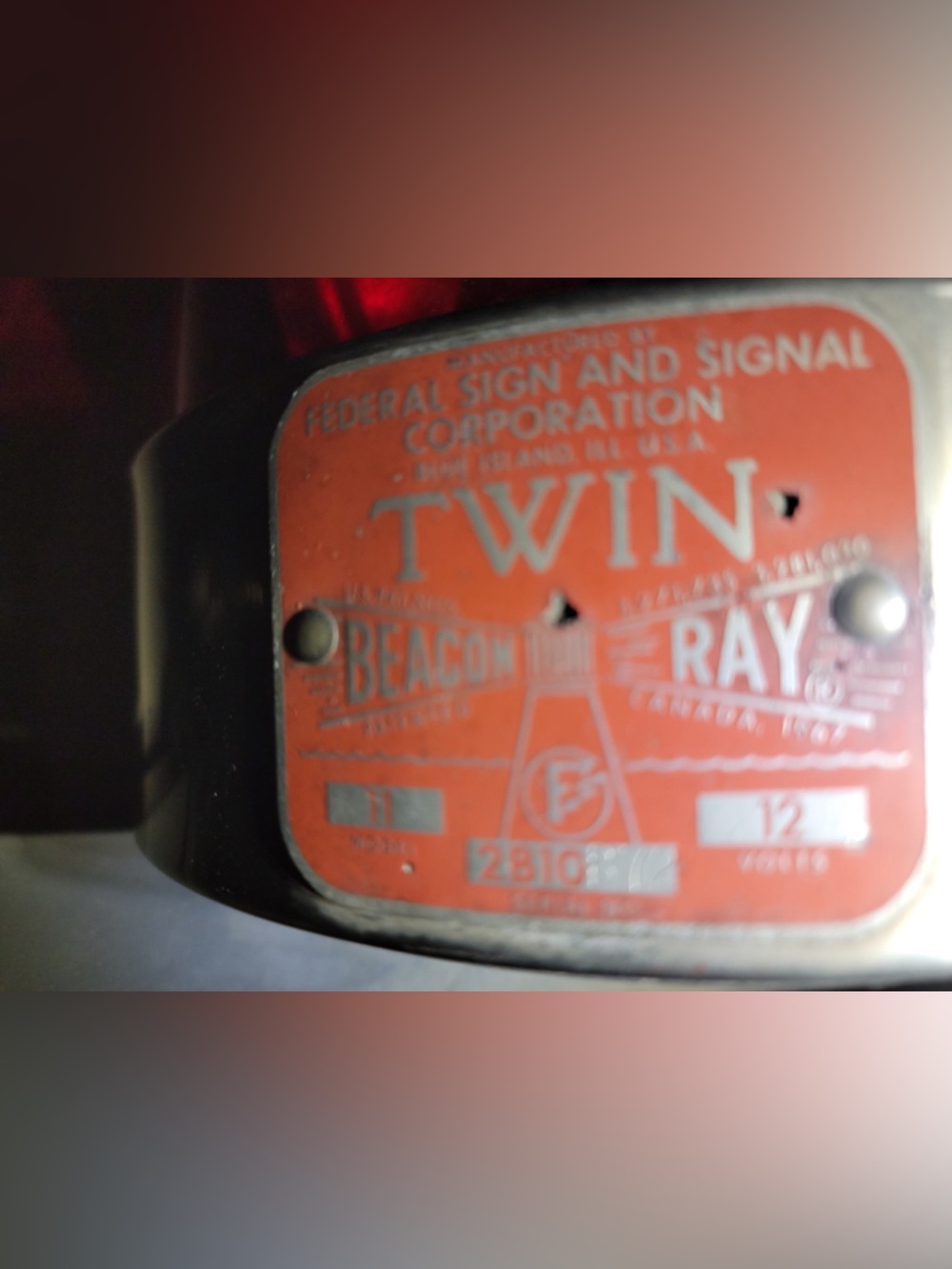 Twin Beacon Ray Federal Signal
